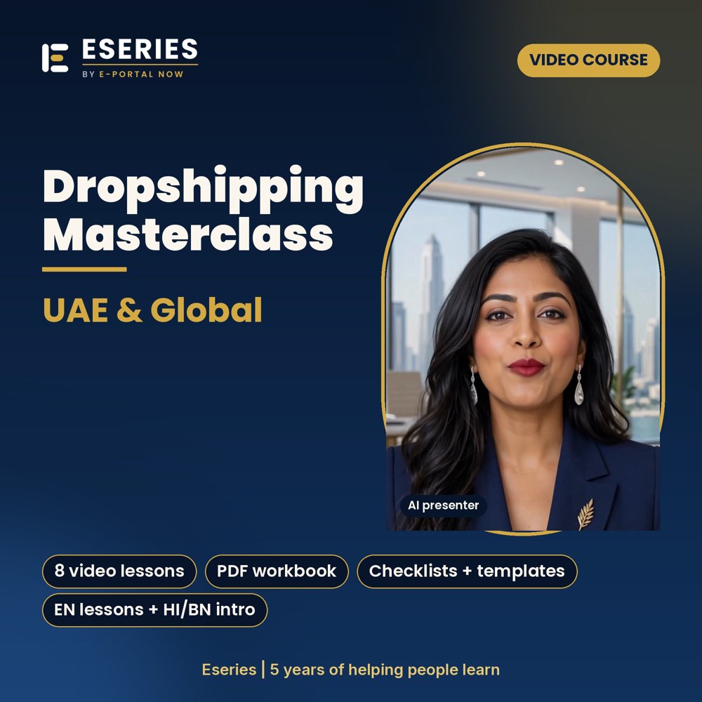 Dropshipping Masterclass: UAE & Global cover