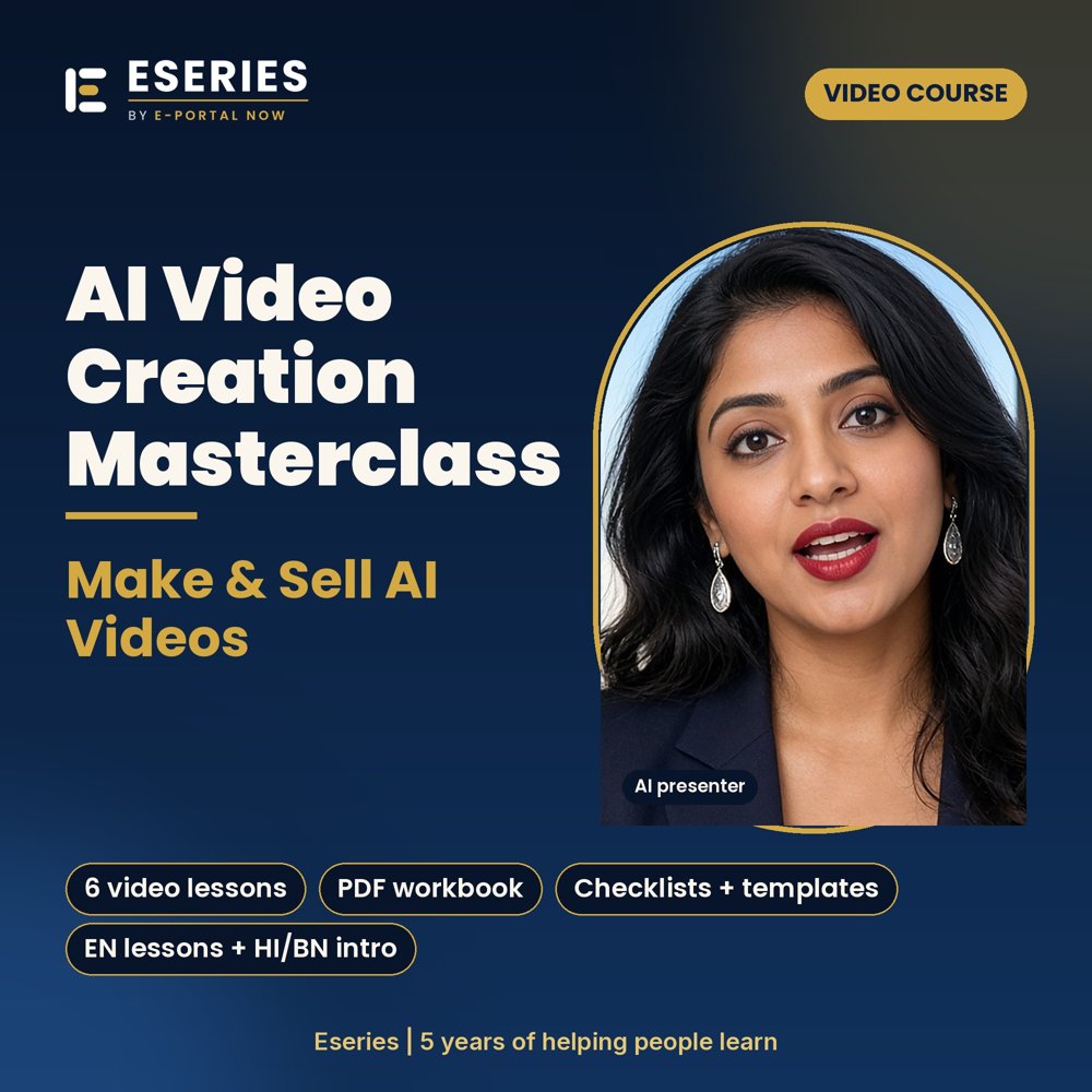 AI Video Creation Masterclass: Make & Sell AI Videos cover