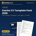 CV Template Pack 2026: Word & PDF Resumes – cover image, Eseries Now