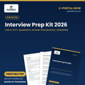 Eseries Interview Prep Kit 2026 by E-Portal Now: UAE and GCC interview questions, answer frameworks and checklists