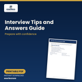 Interview Tips and Answers Guide (Printable PDF) cover