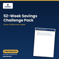 52-Week Savings Challenge Pack (Printable PDF) cover