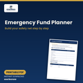 Emergency Fund Planner (Printable PDF) cover
