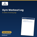 Gym Workout Log (Printable PDF) cover