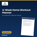 4-Week Home Workout Planner (Printable PDF) cover