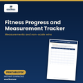 Fitness Progress and Measurement Tracker (Printable PDF) cover
