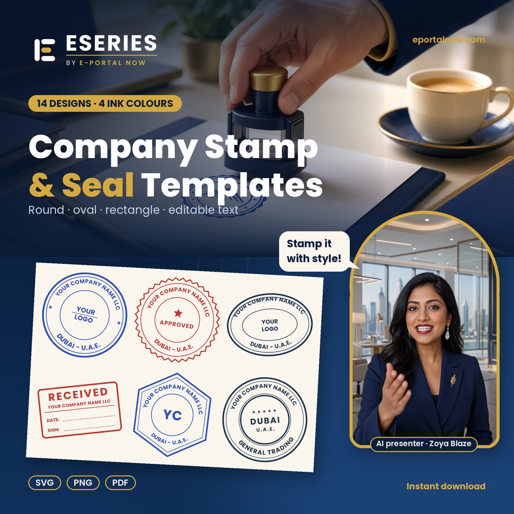 Company Stamp & Seal Pack cover - Eseries | E-Portal Now