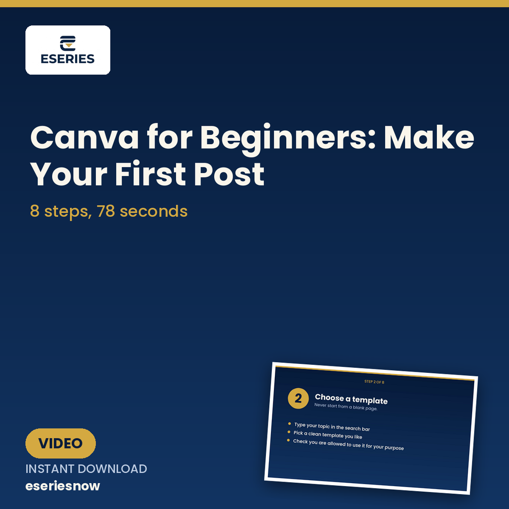Canva Tutorial for Beginners: First Post (Video) – preview 3