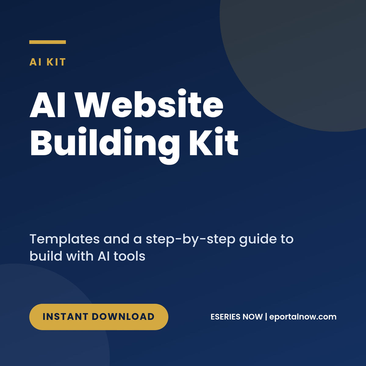 AI Website Building Kit, cover image, Eseries Now