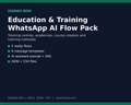 WhatsApp AI Flow Pack: Education & Training