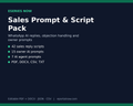 WhatsApp AI Sales Prompt & Script Pack
