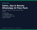 WhatsApp AI Flow Pack: Salon, Spa & Beauty