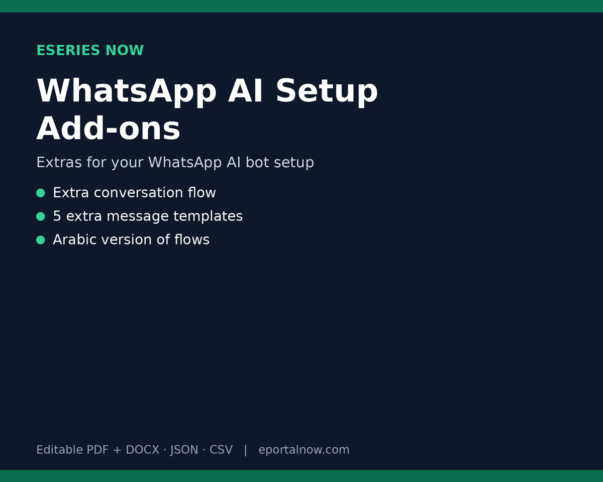 WhatsApp AI Setup Add-ons