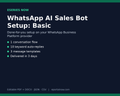 WhatsApp AI Sales Bot Setup: Basic