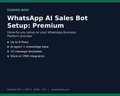 WhatsApp AI Sales Bot Setup: Premium