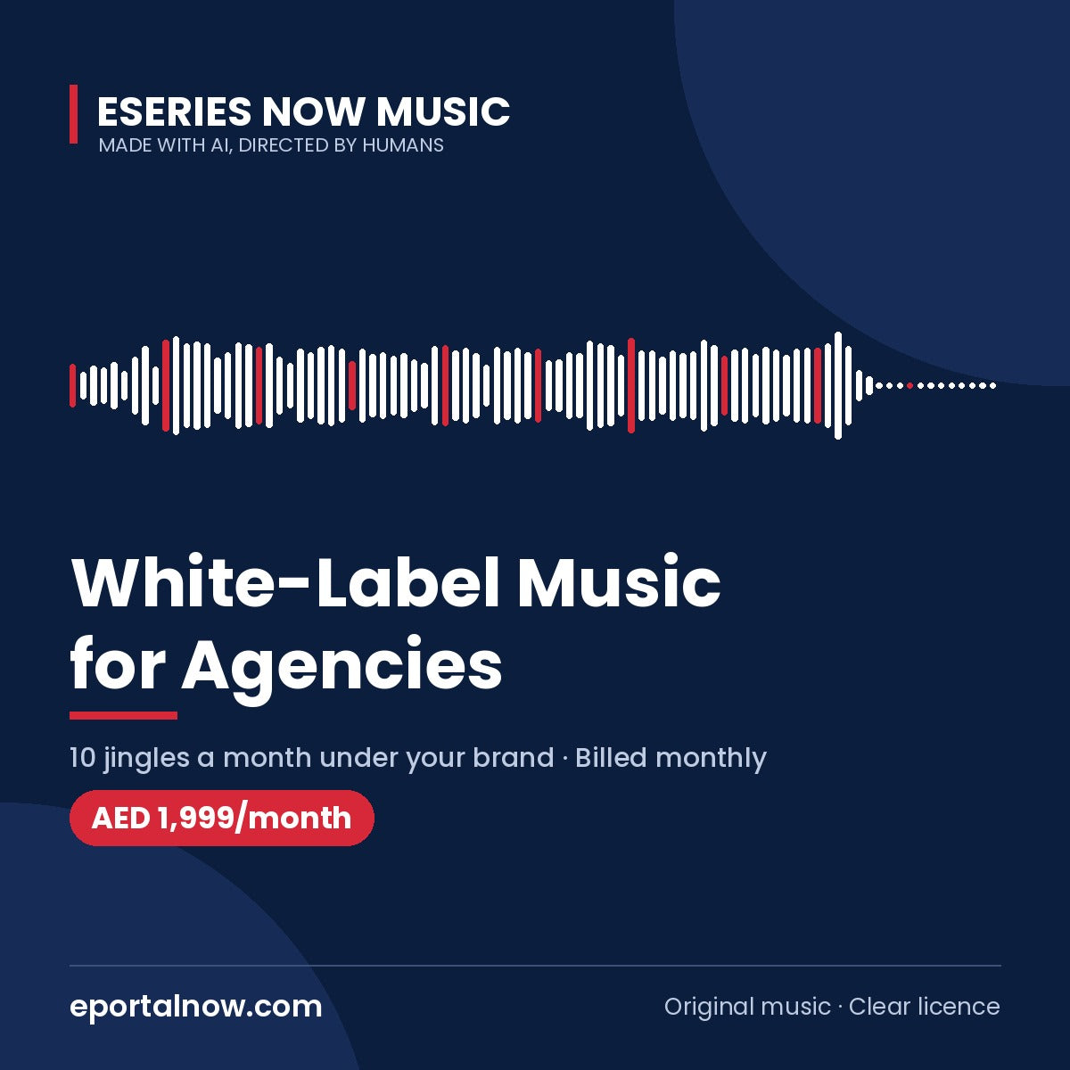 Agency White-Label Music by Eseries Now Music, AED 1,999 a month