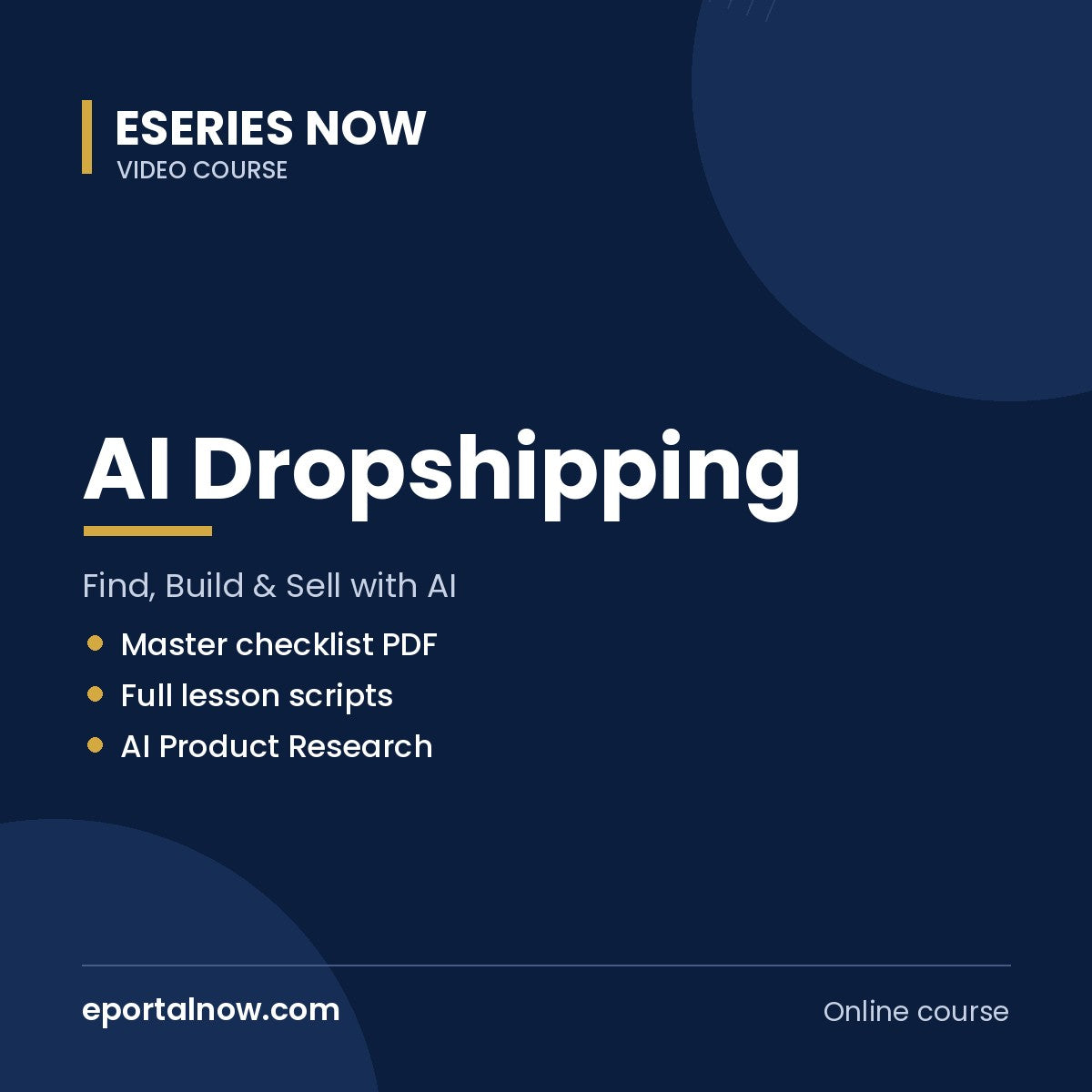 AI Dropshipping: Find, Build & Sell with AI | Eseries Now