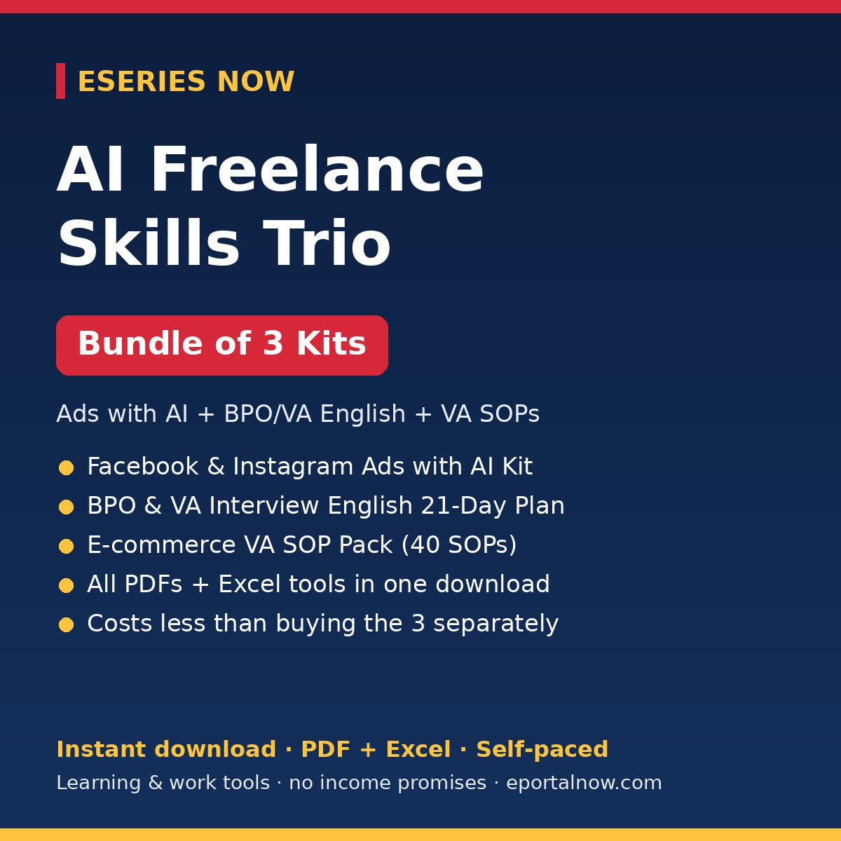 AI Freelance Skills Trio Bundle by Eseries Now