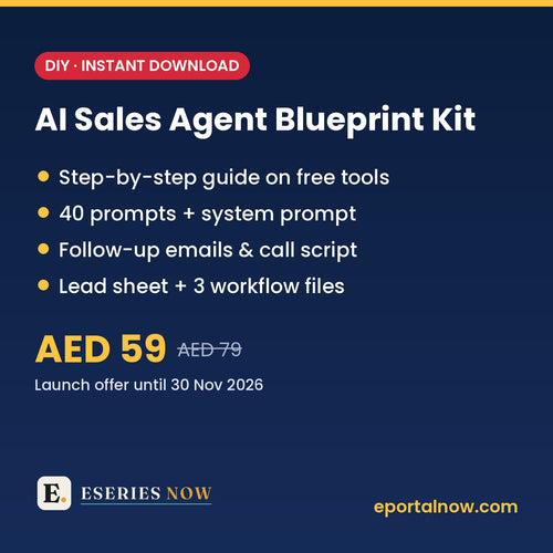 AI Sales Agent Blueprint Kit by Eseries Now