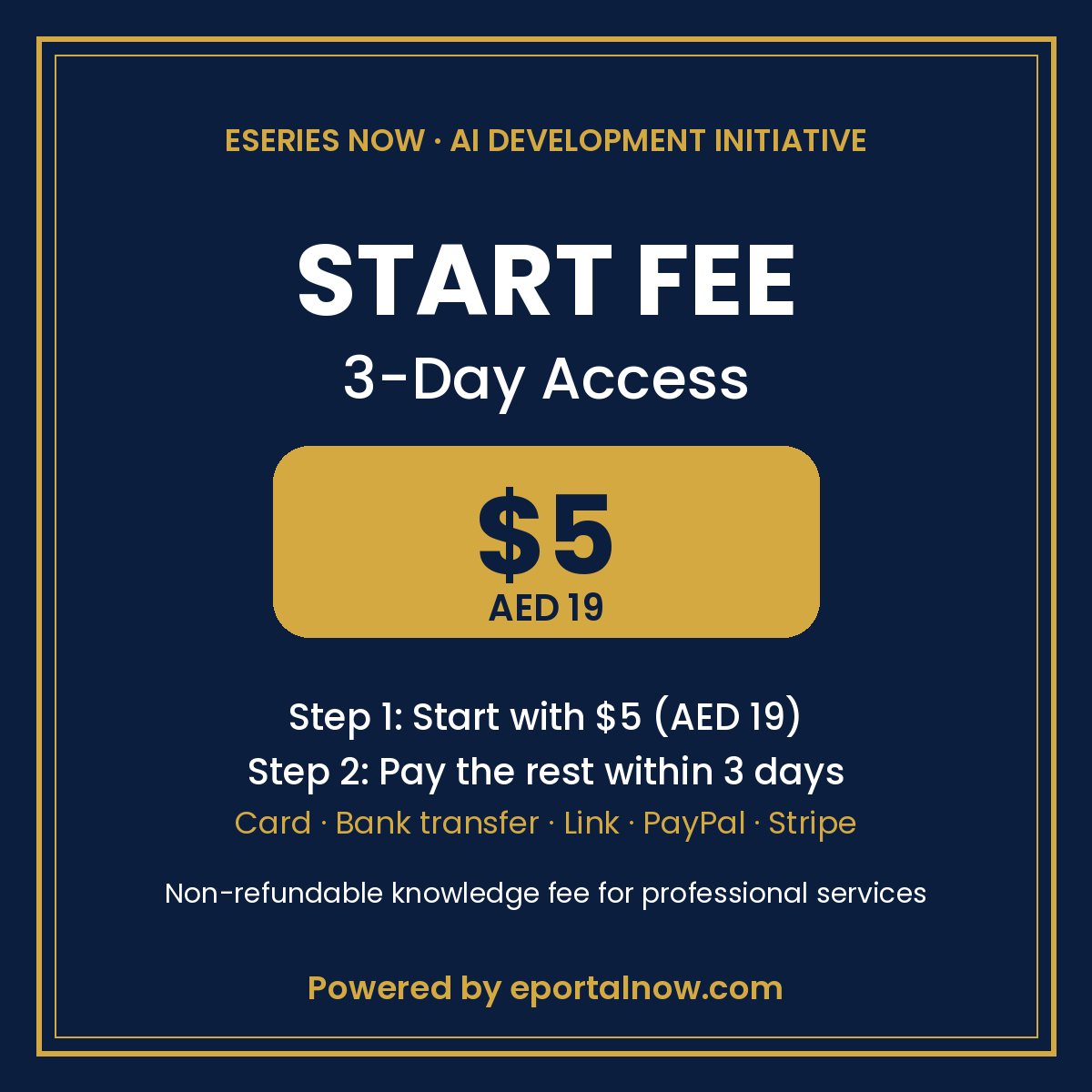 AI Development Initiative: 3-Day Access – cover image, Eseries Now
