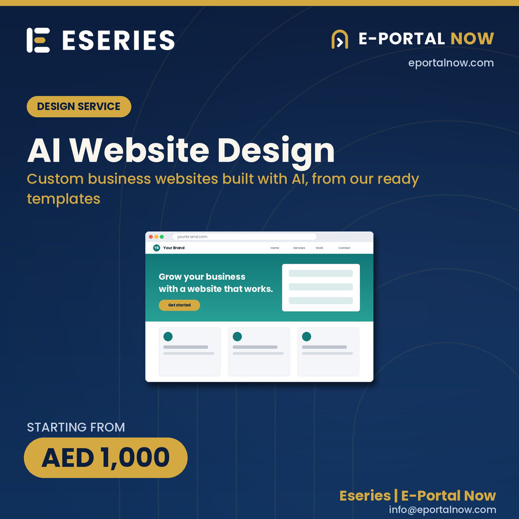 AI Website Design Service | Eseries | E-Portal Now