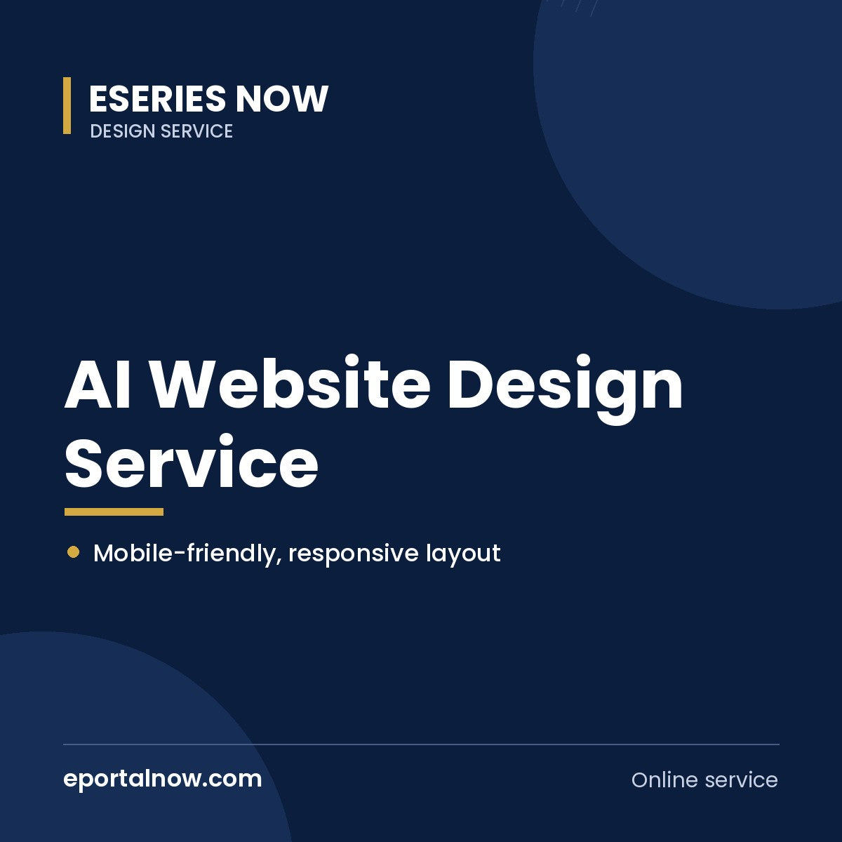 AI Website Design Service | Eseries Now