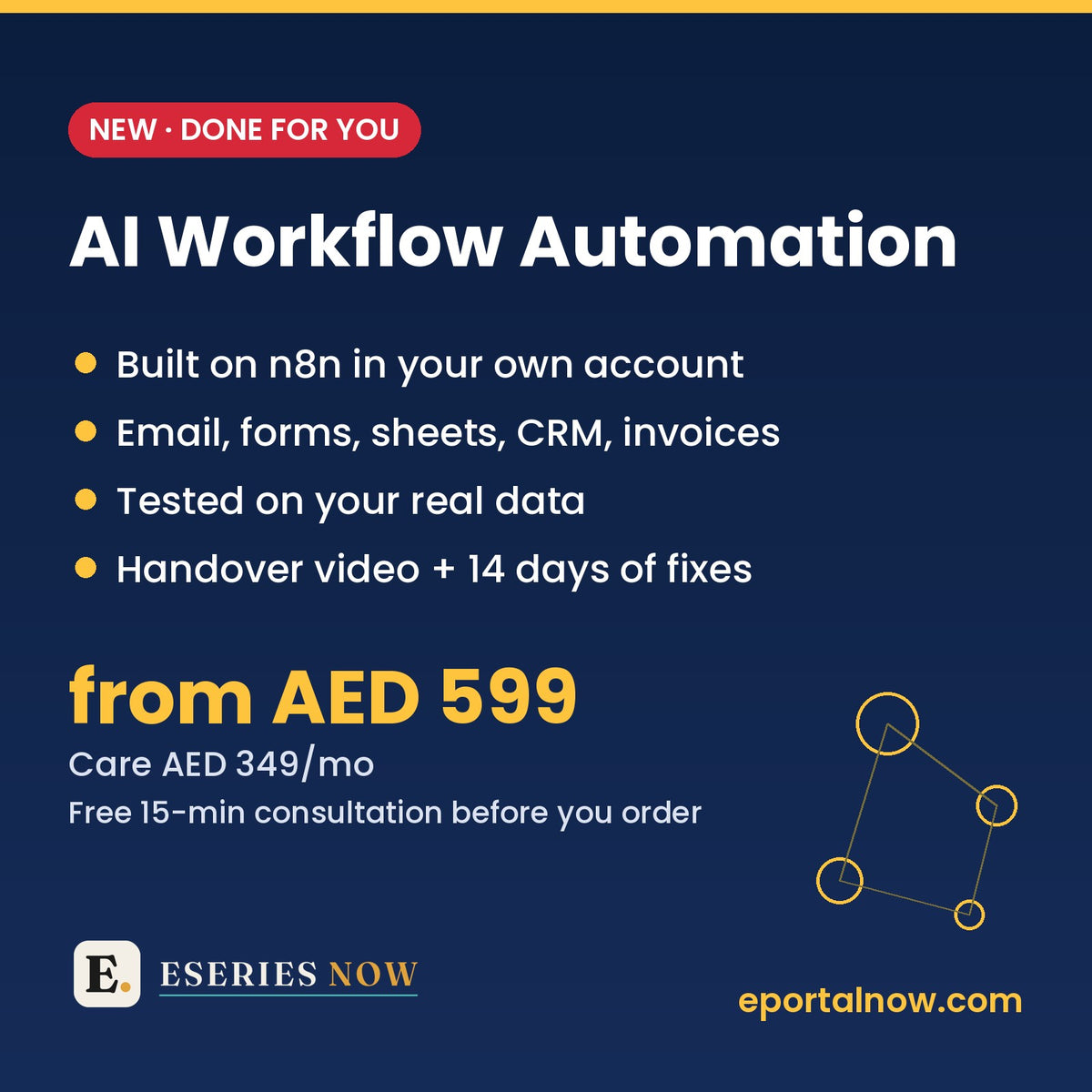 AI Workflow Automation Setup (n8n): Done for You by Eseries Now