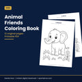 Animal Coloring Pages for Kids Printable – cover image, Eseries Now
