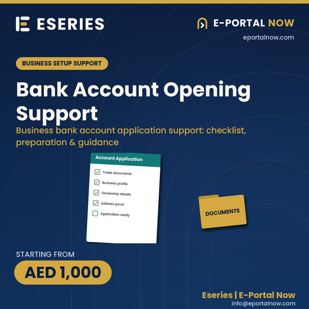 Bank Account Opening Support | Eseries | E-Portal Now