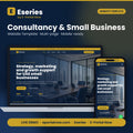 Consultancy & Small Business Website Template — Eseries cover — Eseries · E-Portal Now