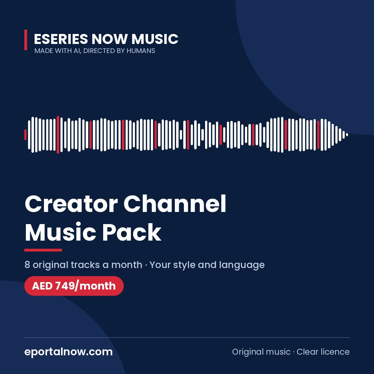 Creator Channel Music Pack by Eseries Now Music, AED 749 a month