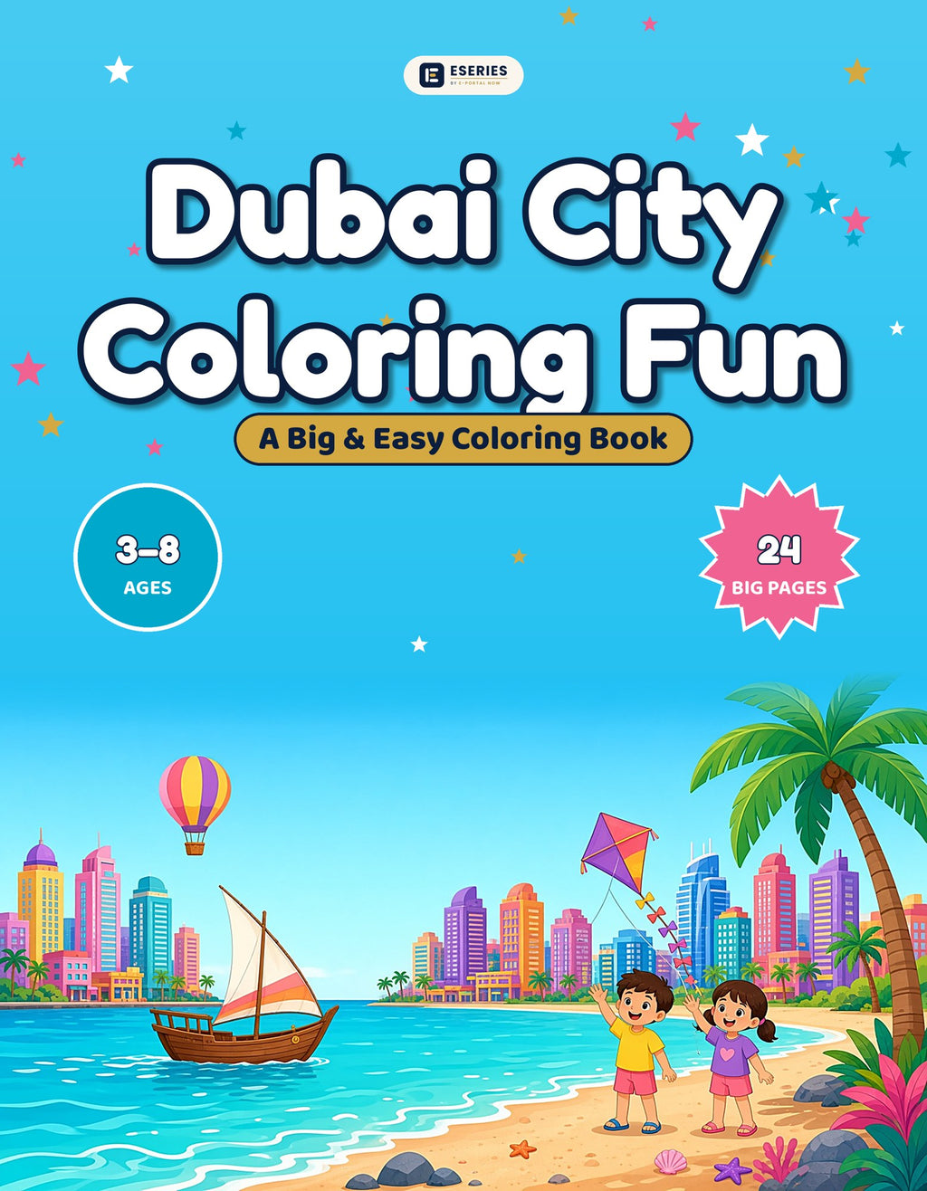 Dubai City Coloring Fun: front cover