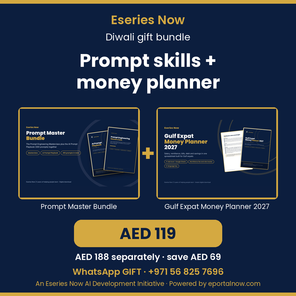 Diwali Gift Bundle: AI Prompts + Money Planner, cover image, Eseries Now