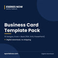 Business Card Template Pack: 15 Designs, Front + Back (PDF, SVG, PowerPoint) | Eseries Now