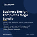 Business Design Templates Mega Bundle: Business Cards, Letterheads, Stamps, CVs & Checklists (5 Packs) | Eseries Now