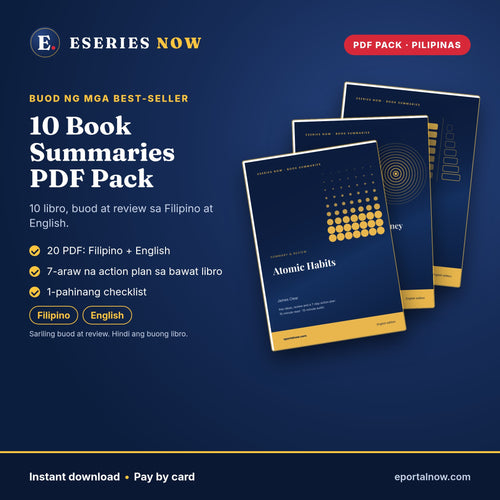10 Book Summaries PDF Pack (Filipino + English) - Philippines