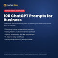 100 ChatGPT Prompts for Business cover