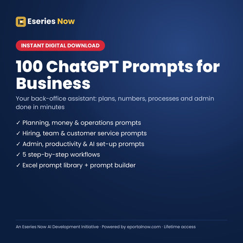 100 ChatGPT Prompts for Business cover