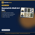 Geometric Pattern Wall Art: 8 Printable Prints in Navy & Gold by Eseries Now