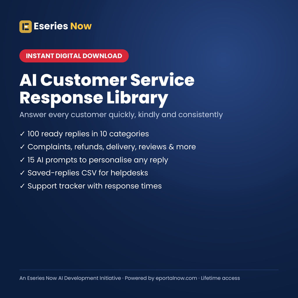 AI Customer Service Response Library cover