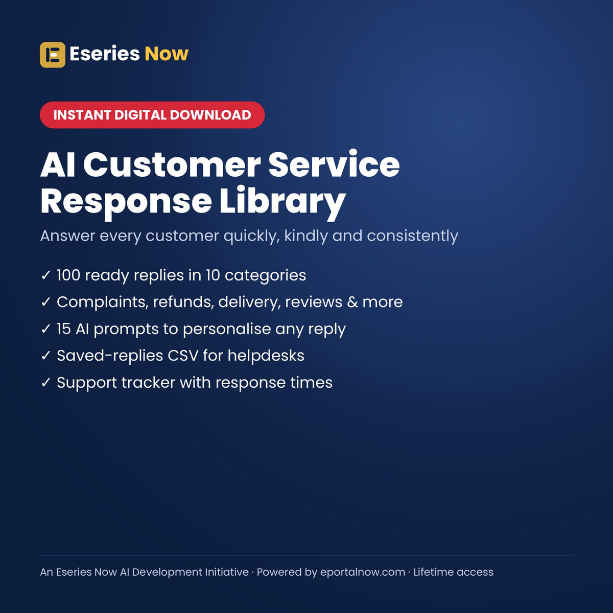 AI Customer Service Response Library cover