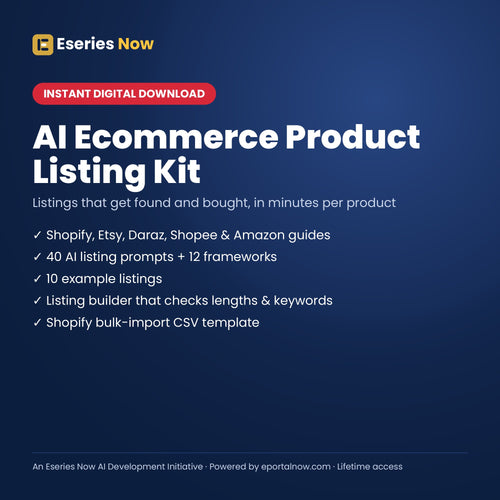 AI Ecommerce Product Listing Kit cover