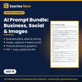 AI Prompt Bundle: 150 prompts for business, social media and image generation, AED 19