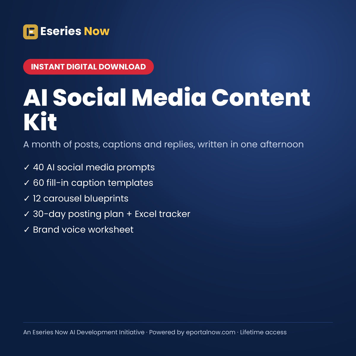 AI Social Media Content Kit cover