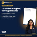 12-Month Personal Budget & Savings Planner by Eseries Now