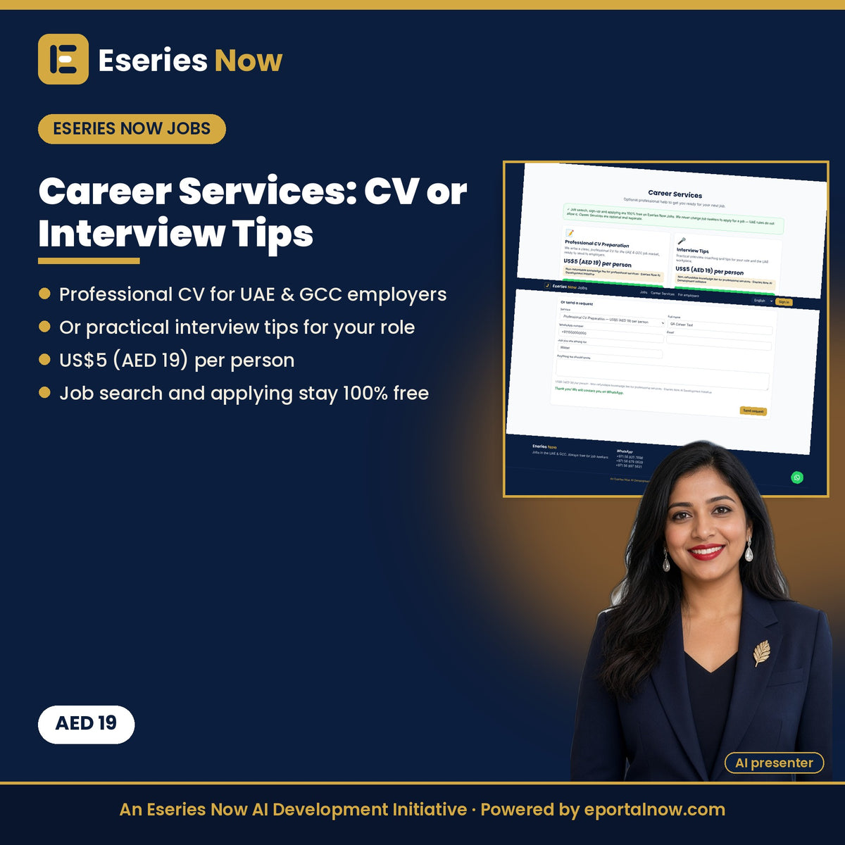 Career Services: Professional CV Preparation or Interview Tips (AED 19) by Eseries Now