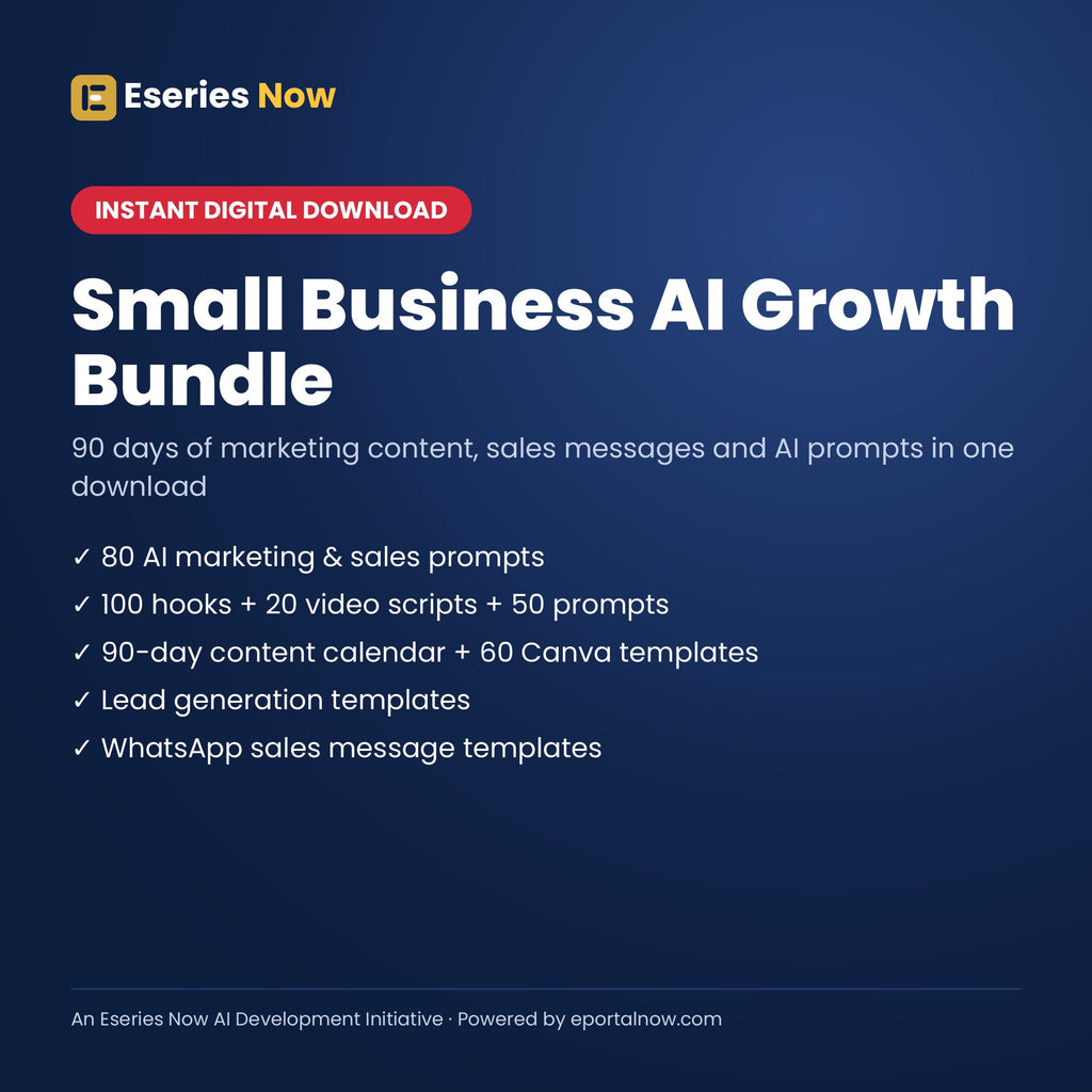 Eseries Now Small Business AI Growth Bundle: cover image