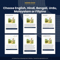 Inside preview: Bedtime Moral Stories Library: 20 Stories with Audio (Choose 1 of 6 Languages, PDF + MP3)