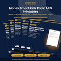 Money Smart Kids Pack: All 5 Printables (Needs vs Wants, Saving Jar, Chores, Goal Poster, 3 Jars)