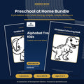 Preschool at Home Bundle: Busy Book, Tracing, Shapes, Mazes & Dinosaur Colouring (6 Printables)